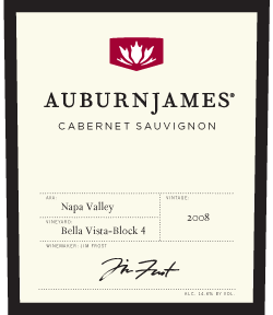 2008 AuburnJames Cabernet Sauvignon Napa Valley Bella Vista Vineyard Block #4